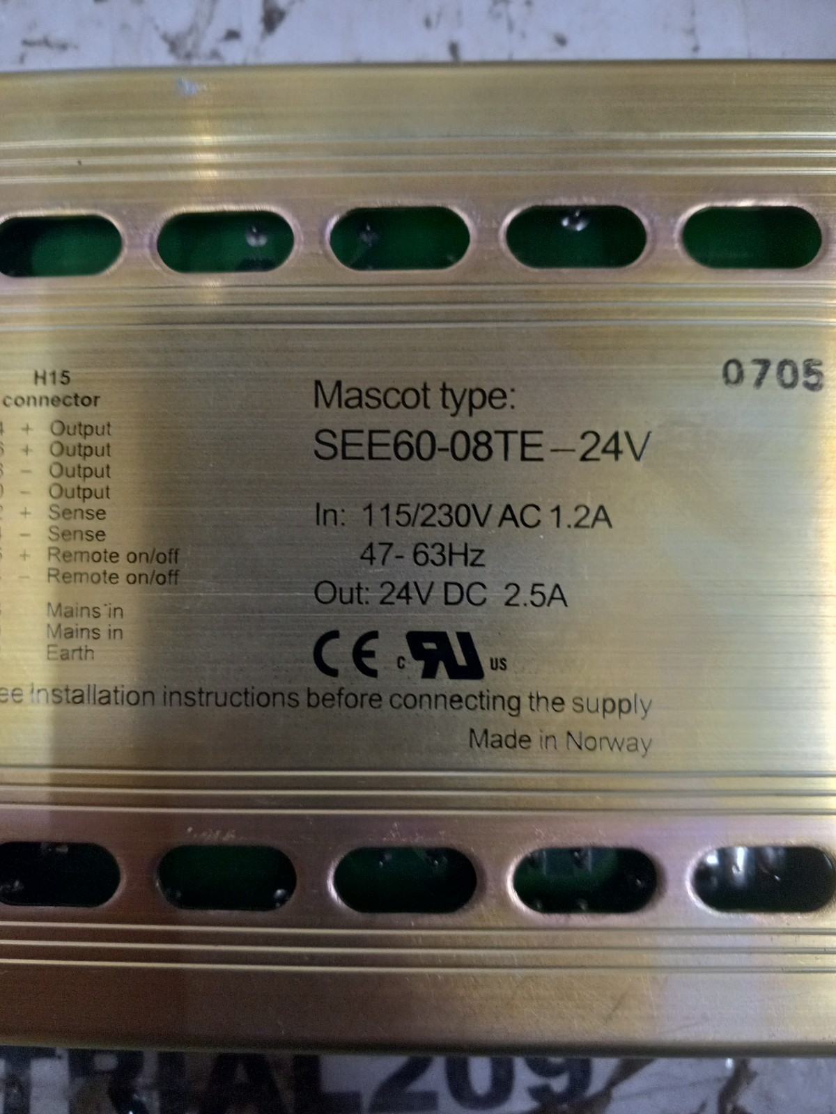 FIREYE BLOWER FLAME SCANNER POWER SUPPLY 60-2470-1