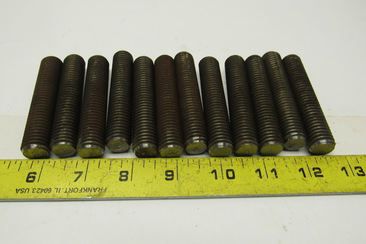 5/8″-11×3″ (OAL 3-1/4″) A320 L7 Fully Threaded Stud lot of 12