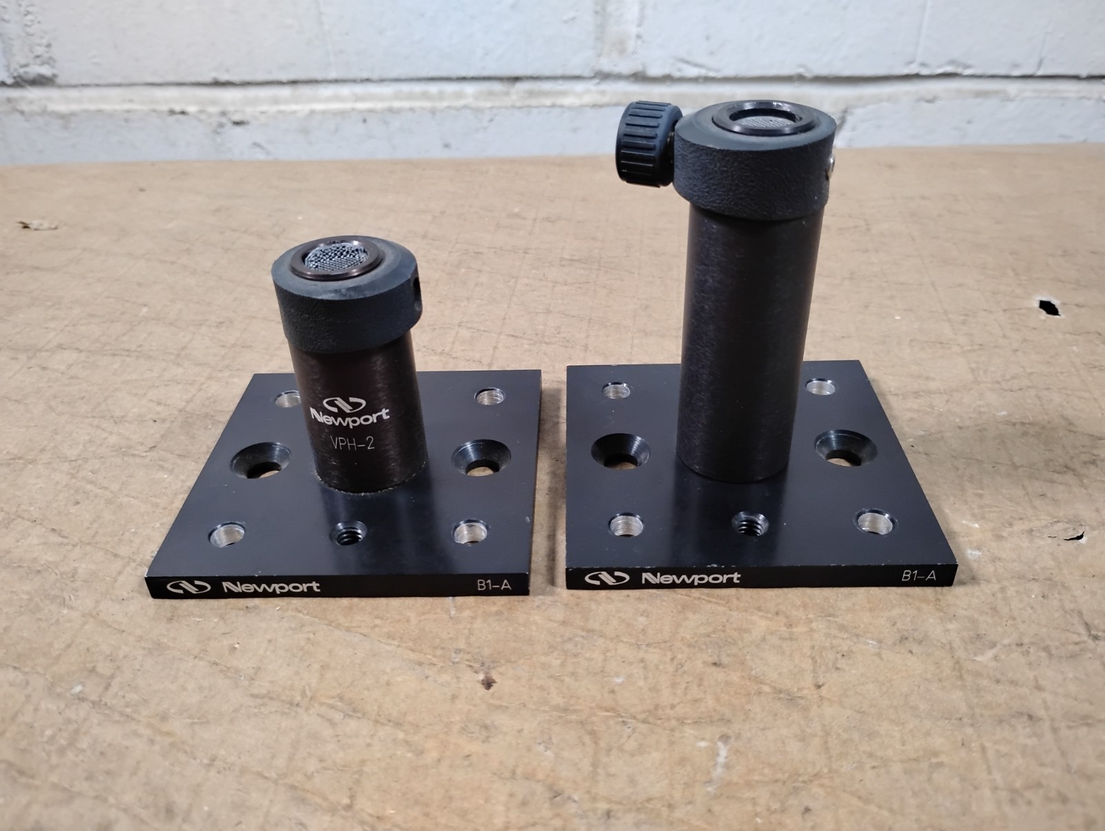 Two – Newport Optical Post Holders w/ Mounting Base VPH-2 VPH-3 B1-A