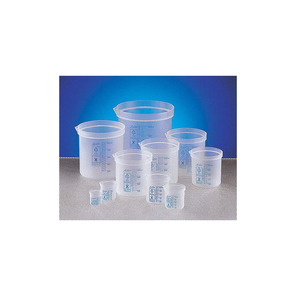 DYNALON 522085-1000 Beaker,1 L,126 mm H,127 mm Dia,PK5 3VFC3