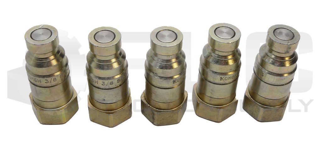 LOT OF 5 NEW KQM6H FLAT FACE COUPLER 3/8″ SAE-I03