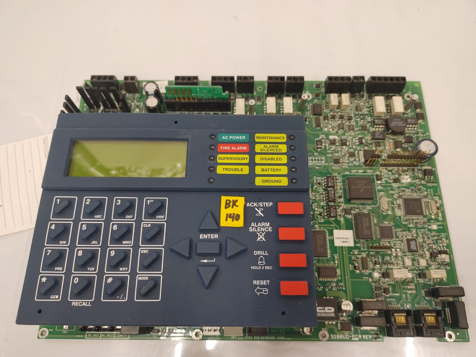 Notifier 9200UD-PCA Rev I Fire Alarm Control Board