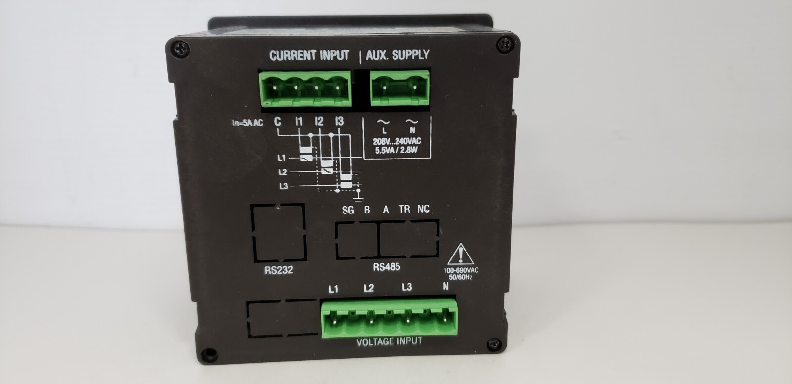 LOVATO DMK20 DIGITAL MULTIMETER, 208-240VAC, 50/60Hz, 2.5W