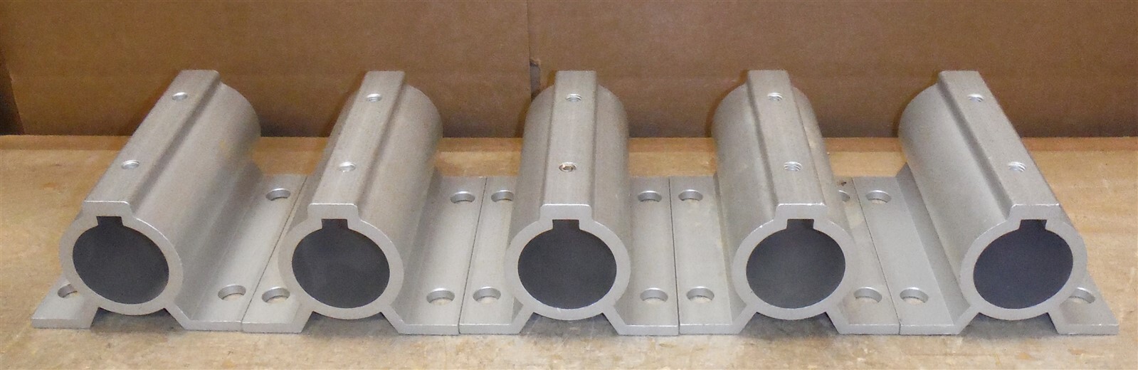 LOT of 5 HD Aluminum Pipe / Rail Mounts 6″ X 4 1/2″ – 1 7/8″ ID *ndr6a