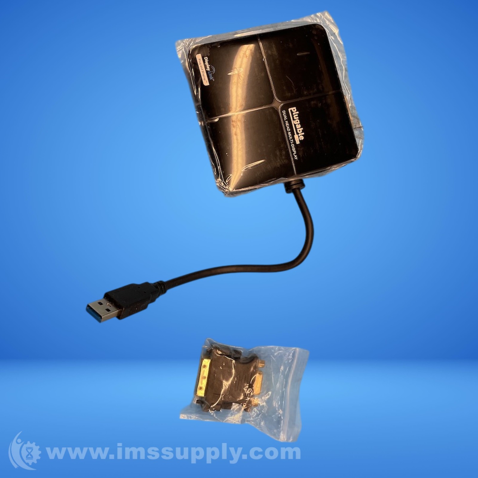 Plugable USB3-3900DHE Dual Display USB 3.0 Adapter FNOB