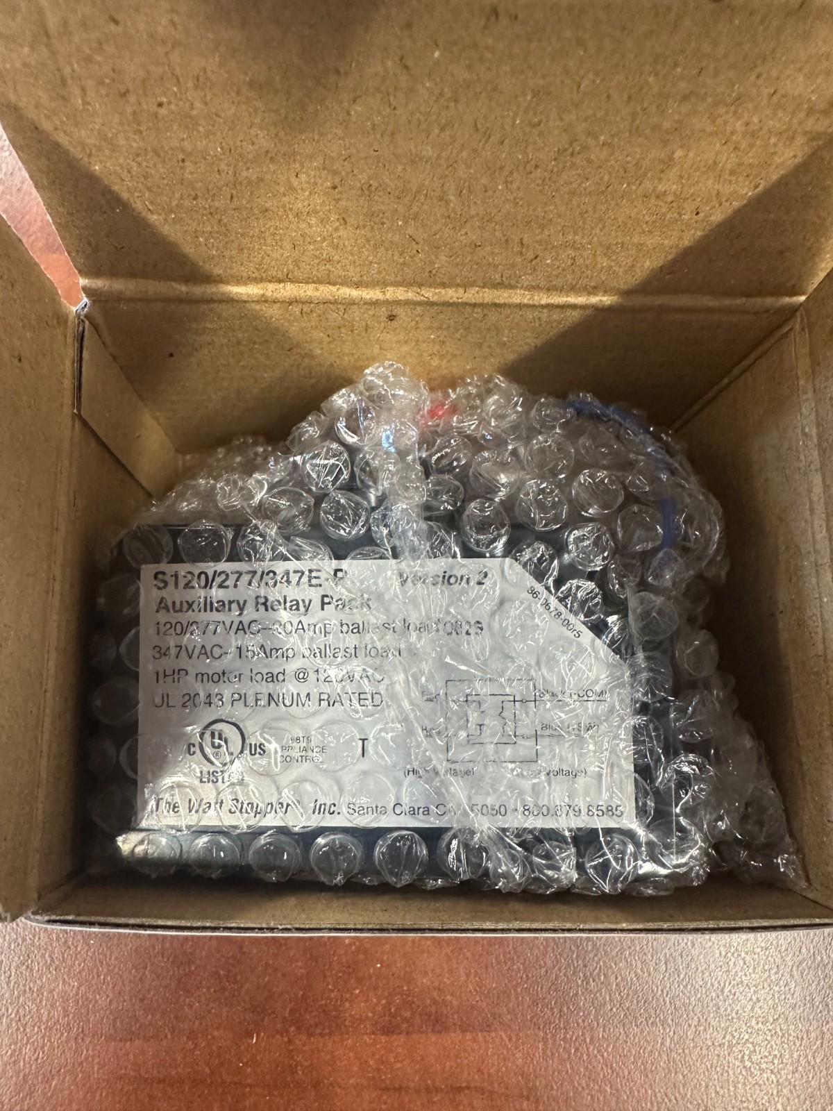 WattStopper S120/277/347E-P Auxiliary Relay Pack