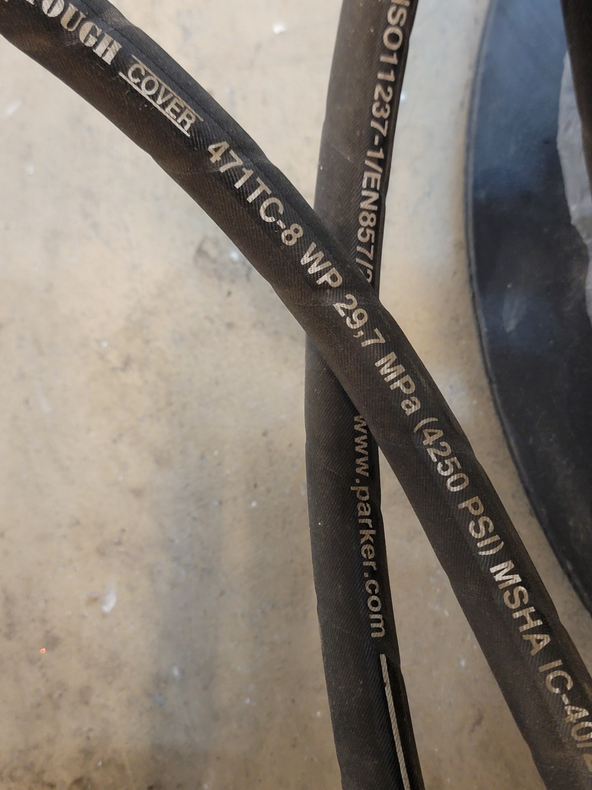 Parker 471TC-8 Tough Cover Hose 471TC8 10Ft Section. Will Cut To Size. Min. 10ft