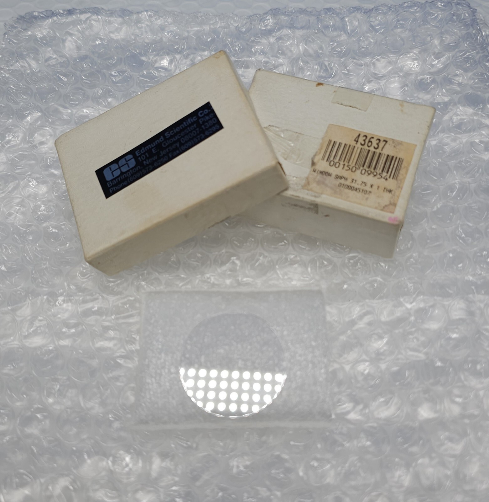 EDMUND SCIENTIFIC CO. 43637 WINDOW SAPHIRE 31.75MM X 1MM