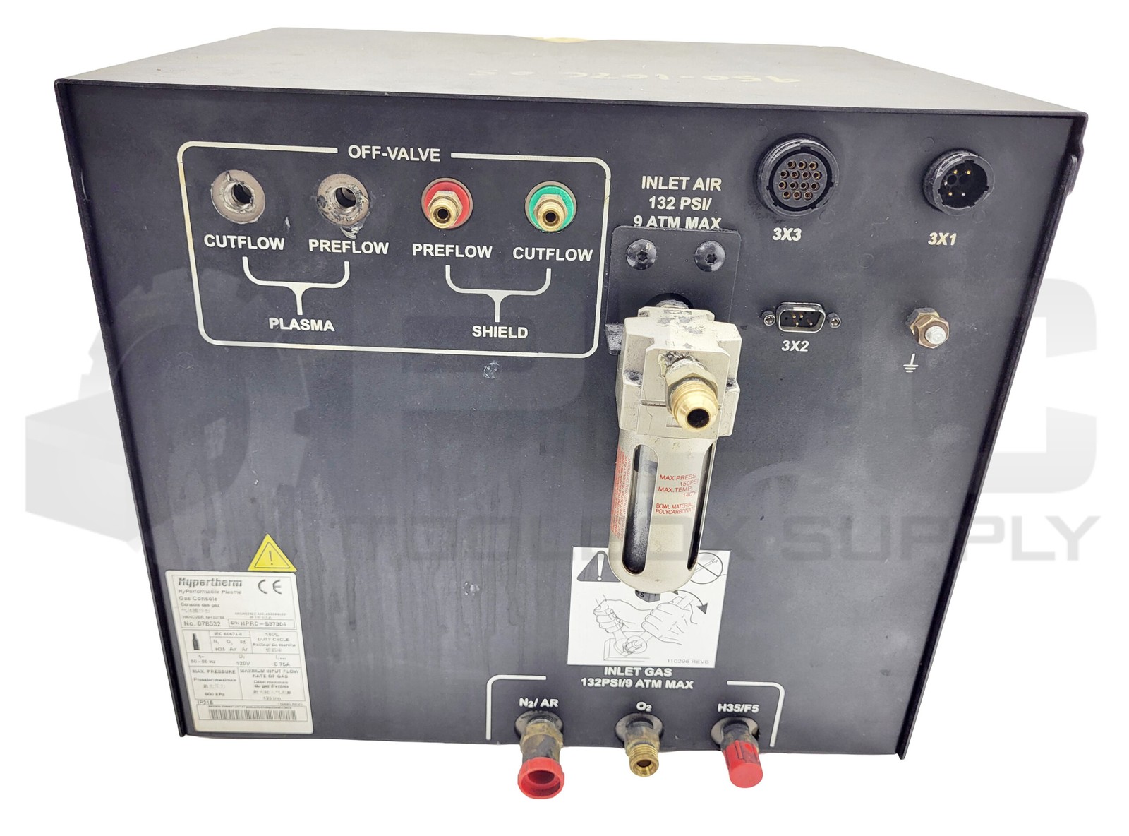 HYPERTHERM 078532 GAS CONSOLE 120V 0.75W 50/60HZ
