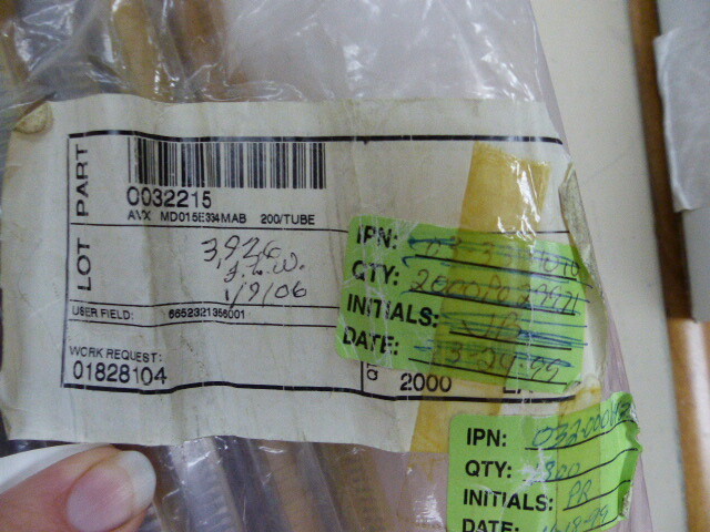 AVX MD015E334MAB Qty of 60 per Lot .33uF 20% 50V Cer Z5U