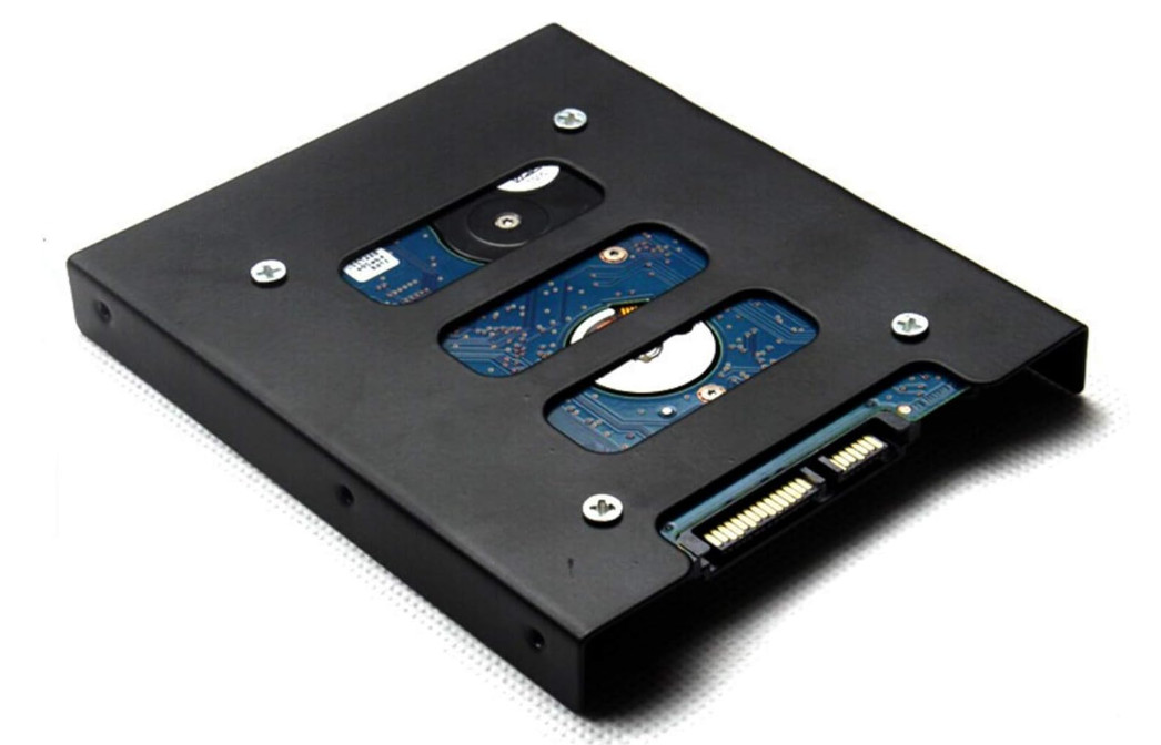 HDD SSD Mounting Bracket 2.5 to 3.5 Adapter Hard Drive Holder (Single Drive, 2 P