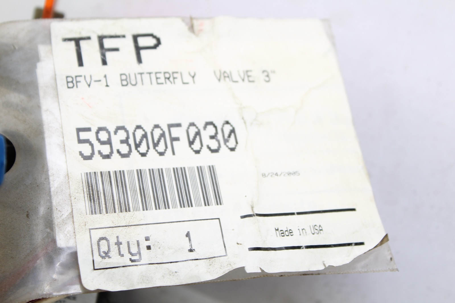 BFV-1 Butterfly valve 3” *NEW* (B281)