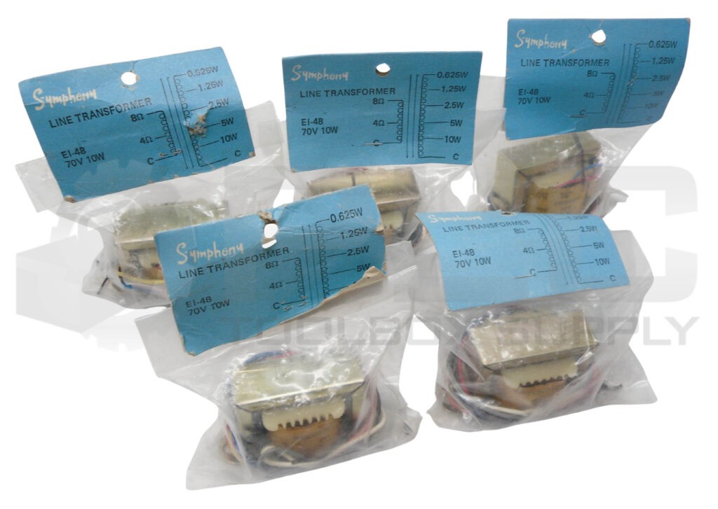 NEW LOT OF 5 SYMPHONY EI-48 70V 10W TRANSFORMER *READ*