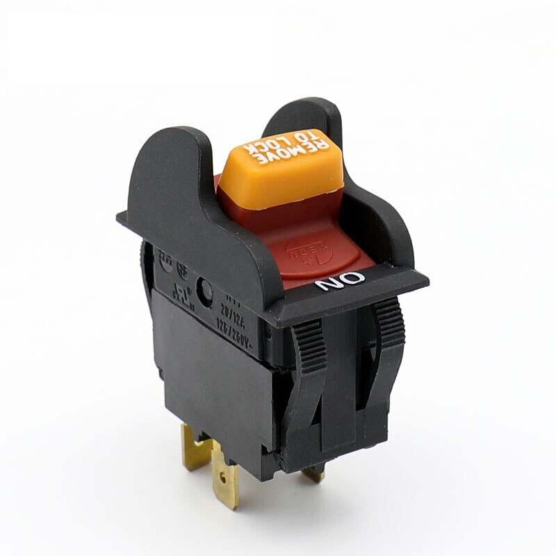 1PC 20/12A 125/250VAC HY7 Remove To Lock 4 Pins Power On Off Toggle Switch