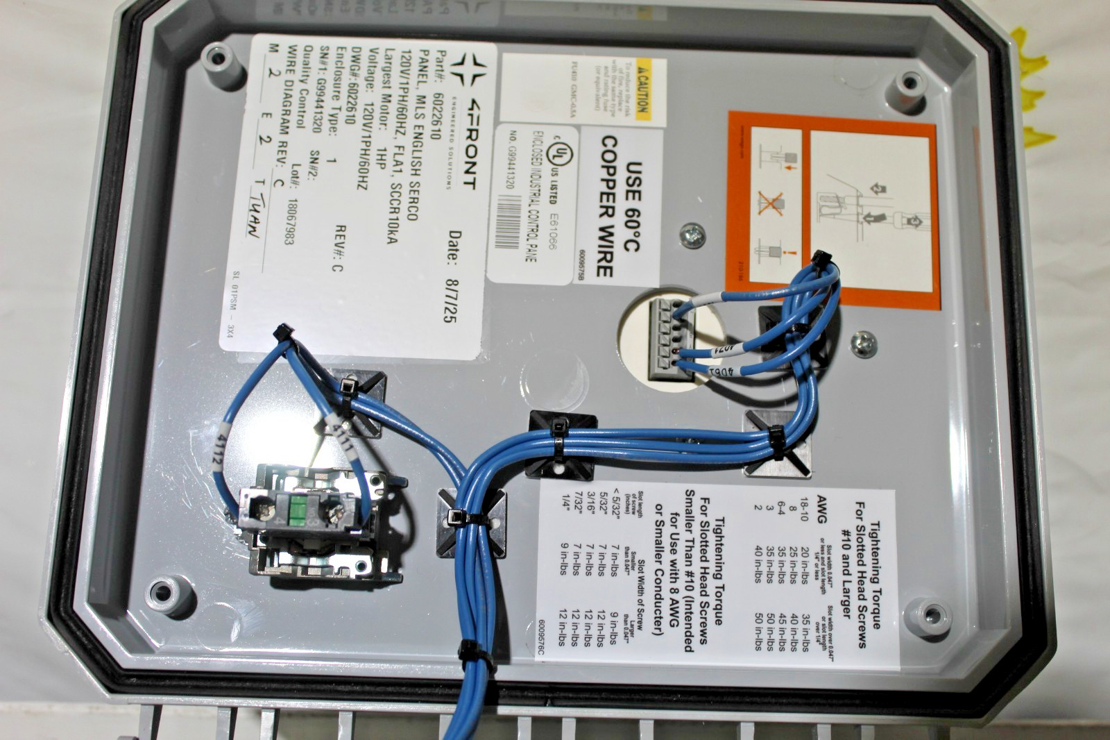 Serco s/40 safety-loc dock restraint control pan ccs