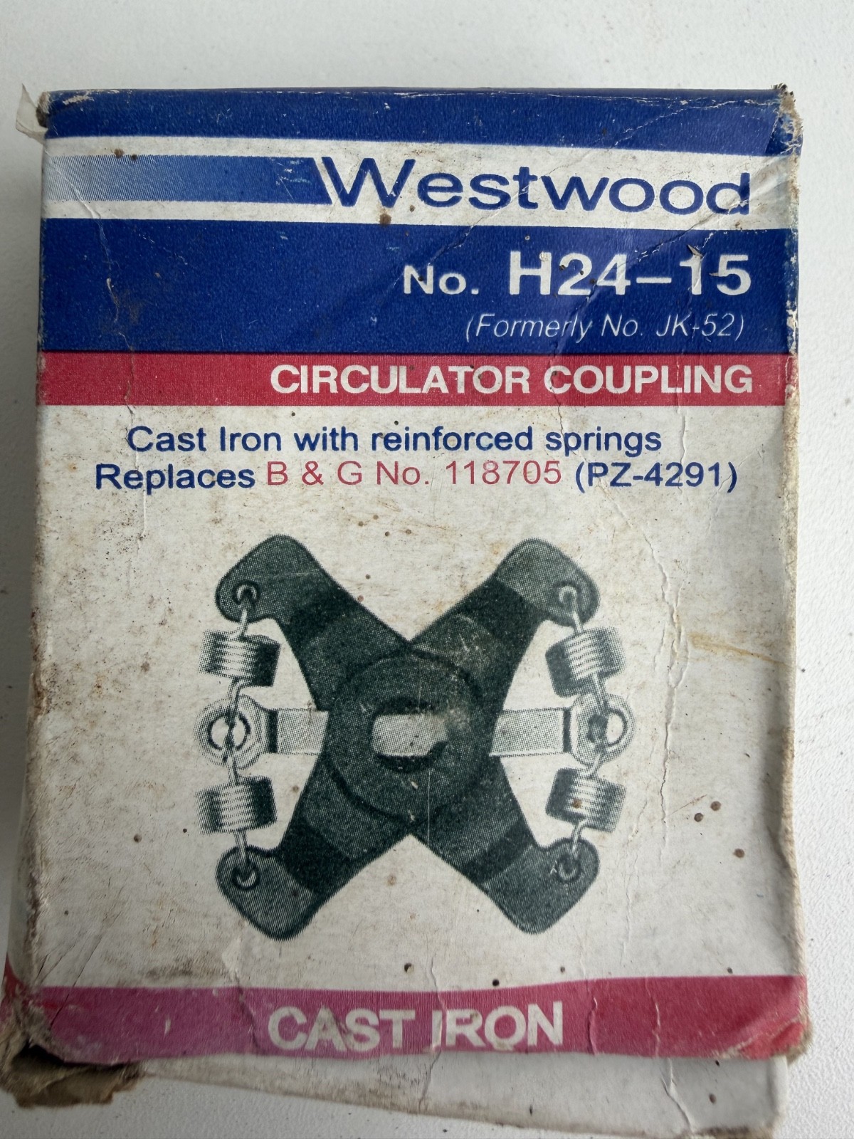 Westwood H24-15 Circulator Coupling Replaces Bell & Gossett B&G 118705 PZ-4291