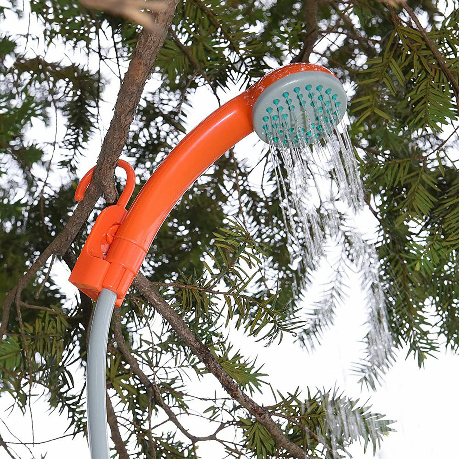 Outdoor Portable Shower Head Camping Water Pump Travel Hiking