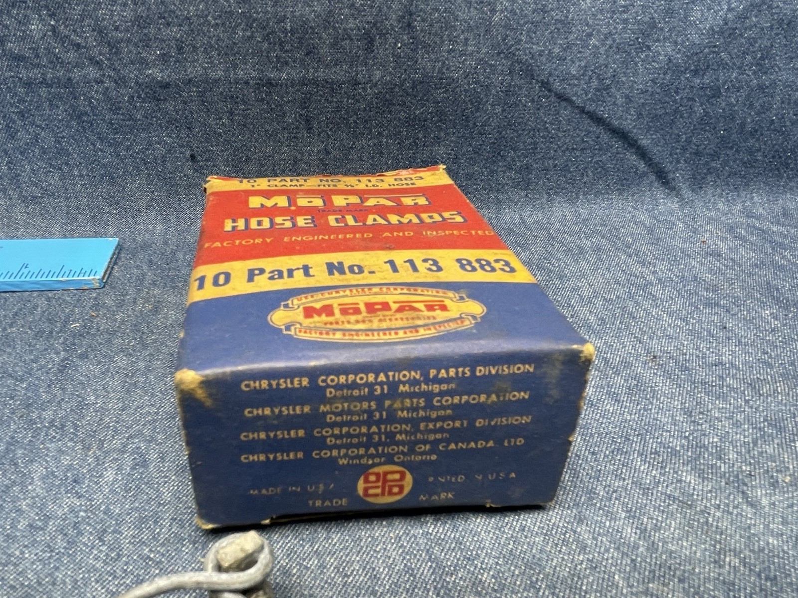 LOT OF 5 NEW MOPAR HOSE CLAMPS