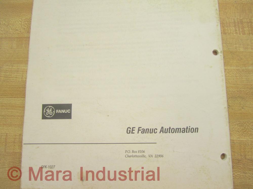 Fanuc GFK-1027 Startup Manual GFK1027