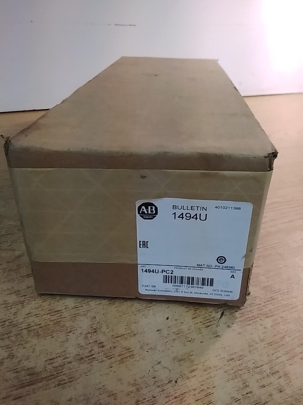 Allen-Bradley 1484U-PC2 Series A Disconnect Switch Fuse Protective Cover