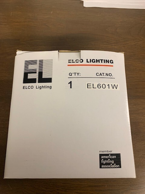 Elco Lighting EL601W 6″ Adjustable Sloped Baffle with Reflector Trim EL601