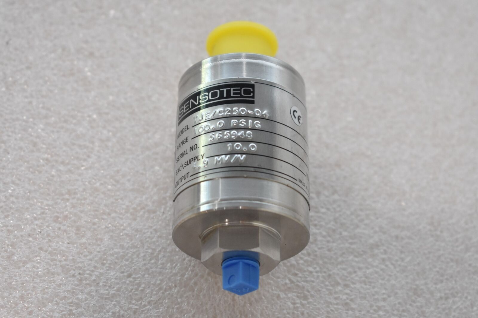 HONEYWELL SENSOTEC TJE/C250-04 PRESSURE TRANSDUCER, RANGE: 100.0 PSIG