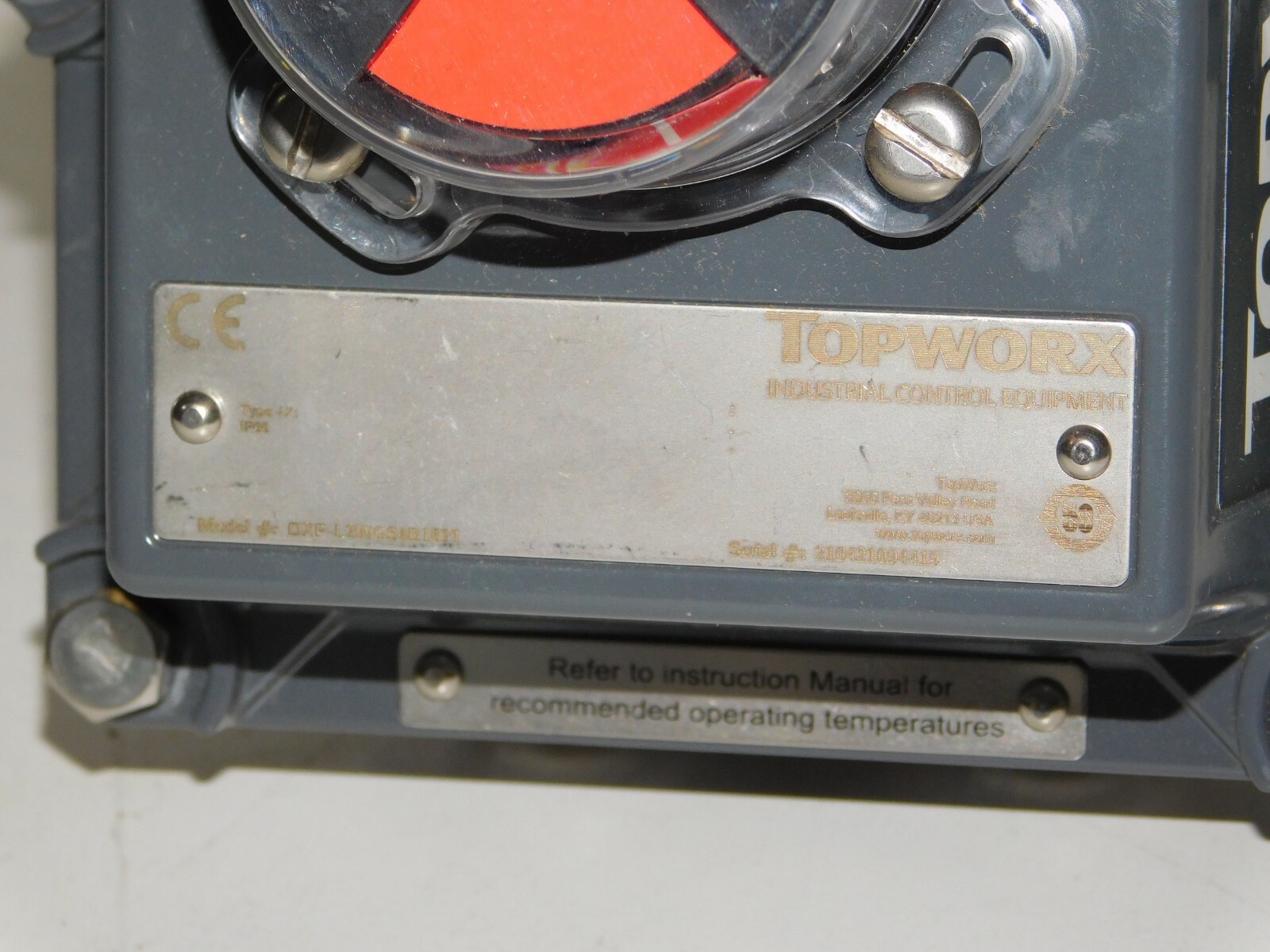 New TopWorx DXP-L2WGS4B1621 Actuator Pneumatic Kinetrol Ball Valve Controller
