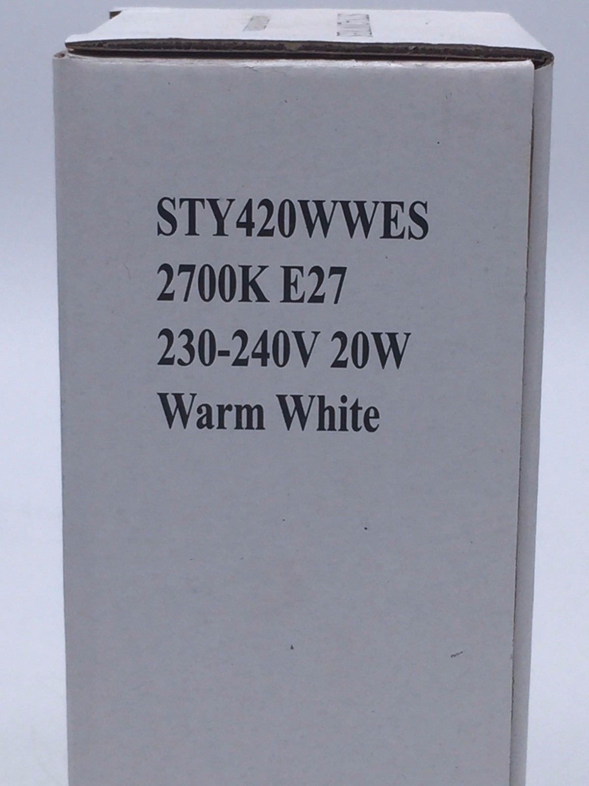STYELITE STY420WWES Spiral Globe 20W 2700K E27 230-240V Lamp Warm White x4