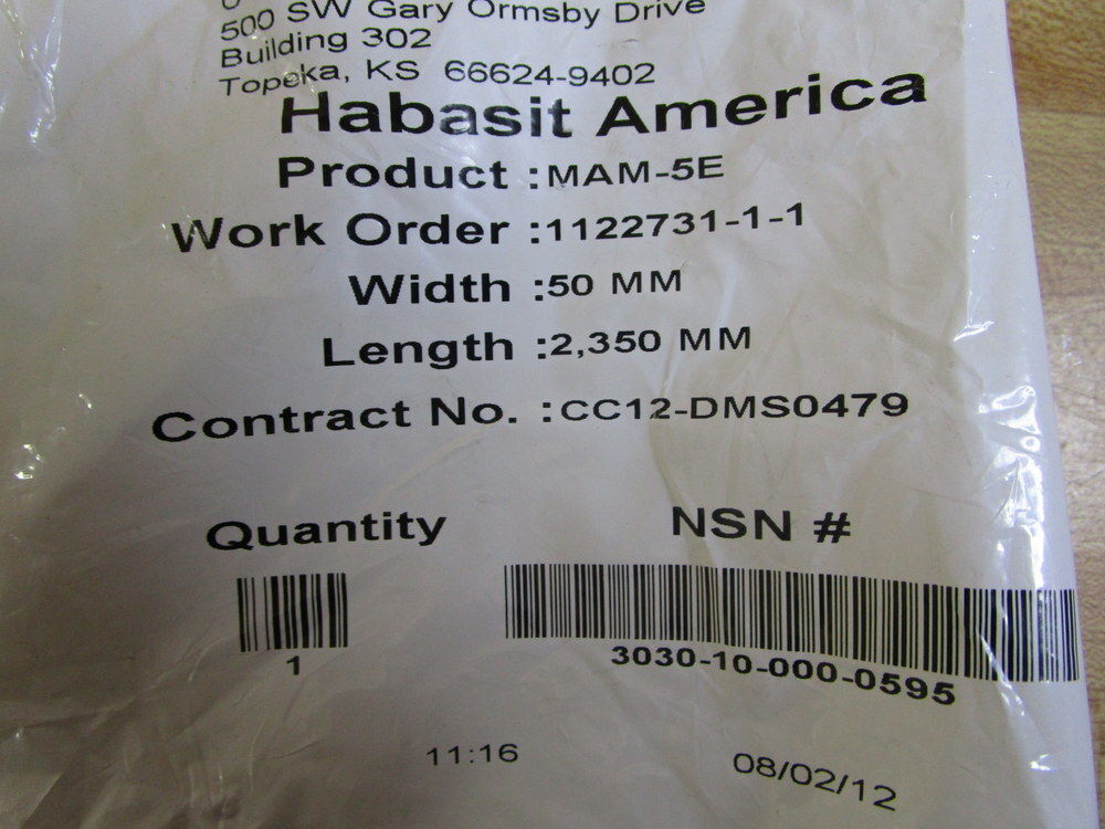 Habasit MAM-5E-50-2350 Belt MAM-5E