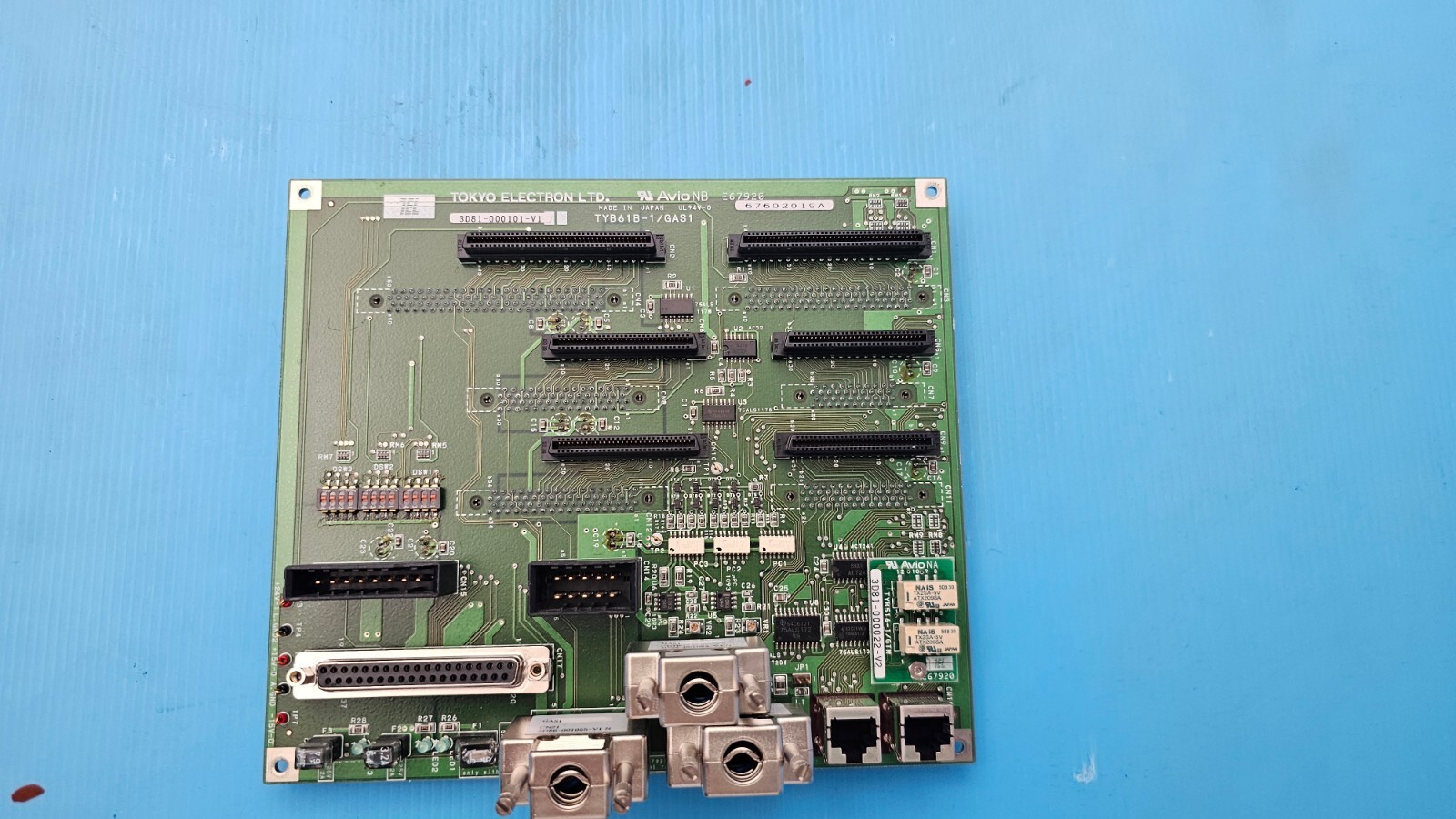 TEL Tokyo Electron 3D81-000101-V1 Gas Interface PCB TYB61B-1/GAS1.
