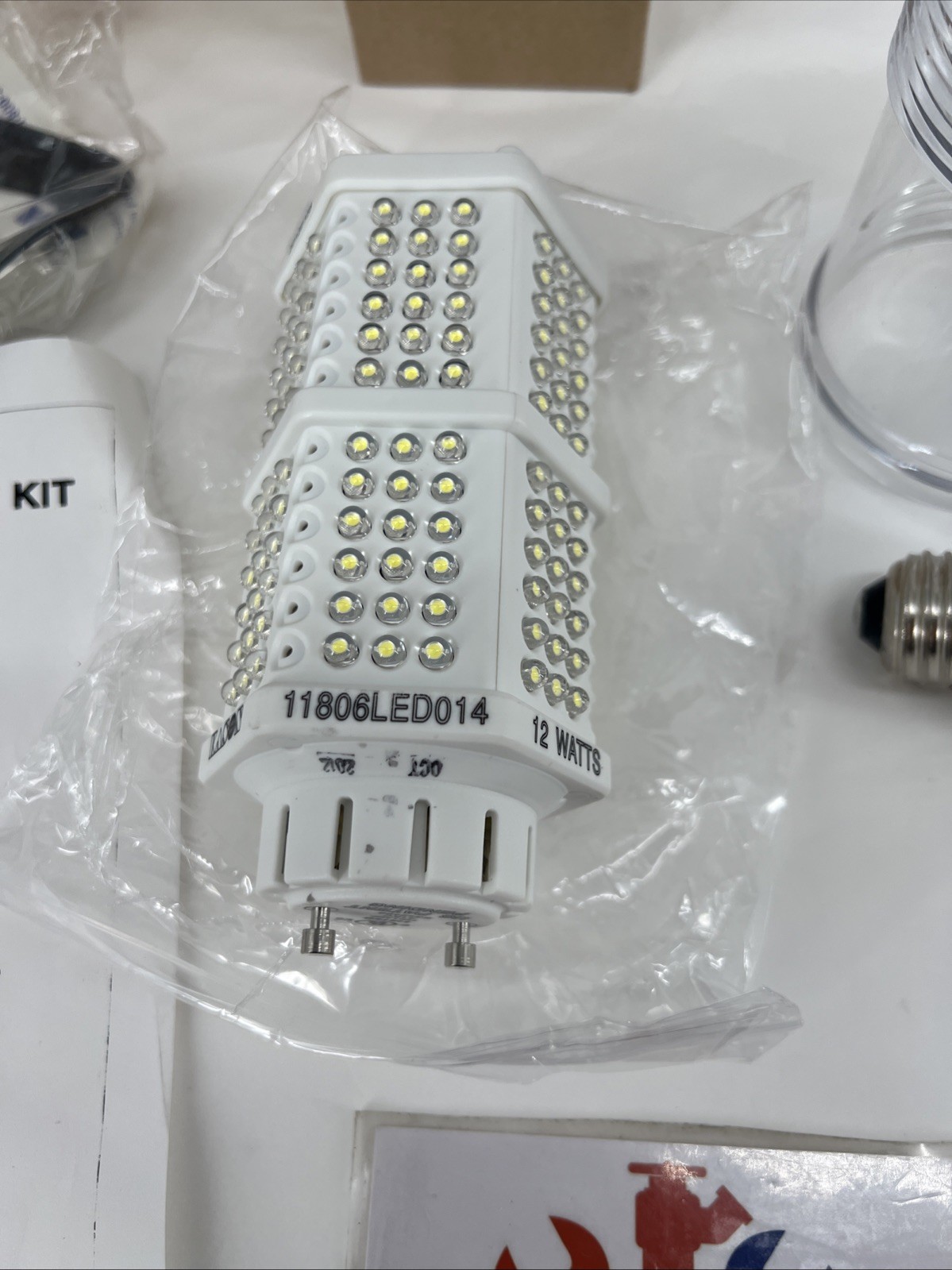 Kason LED Adapter Fixture Retrofit Kit 11806LED011, Clear White, 120V, 12 Watt