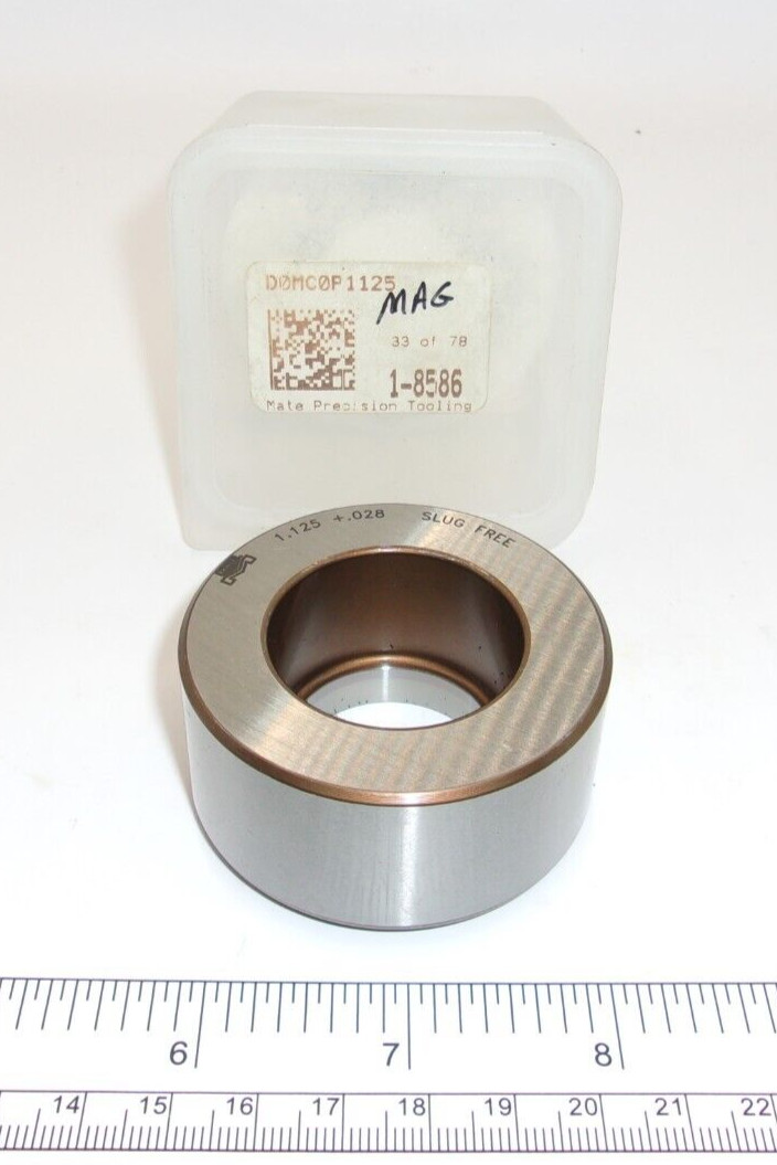 MATE PRECISION 1.125″ + .028″ SLUG FREE ROUND DIE, 1999A