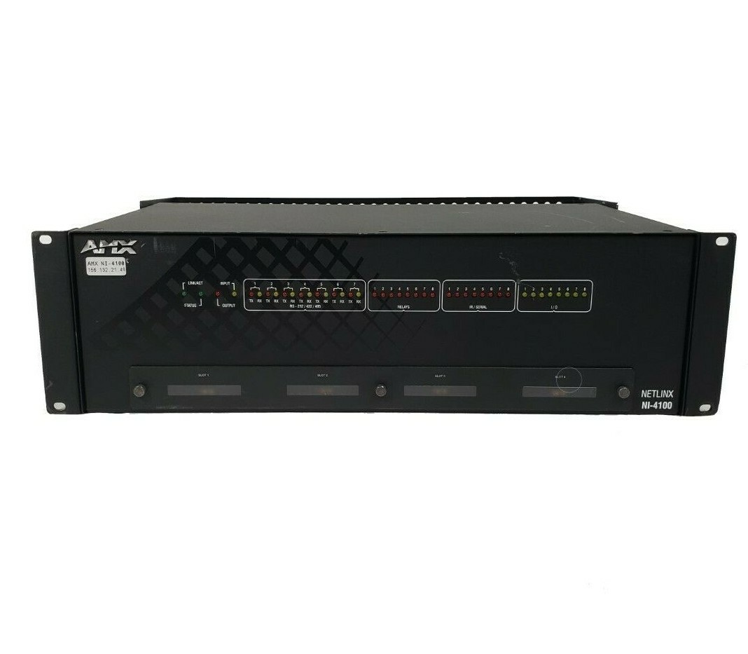 AMX NI-4100 Netlinx 7-Port 4-Slot RS232/485 Central Controller Rack Mounted