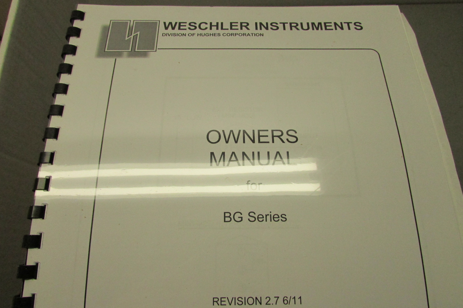 Weschler Instruments Bargraph BG241 Style: 4H341BAFXXXXX 300-0-300 Scale