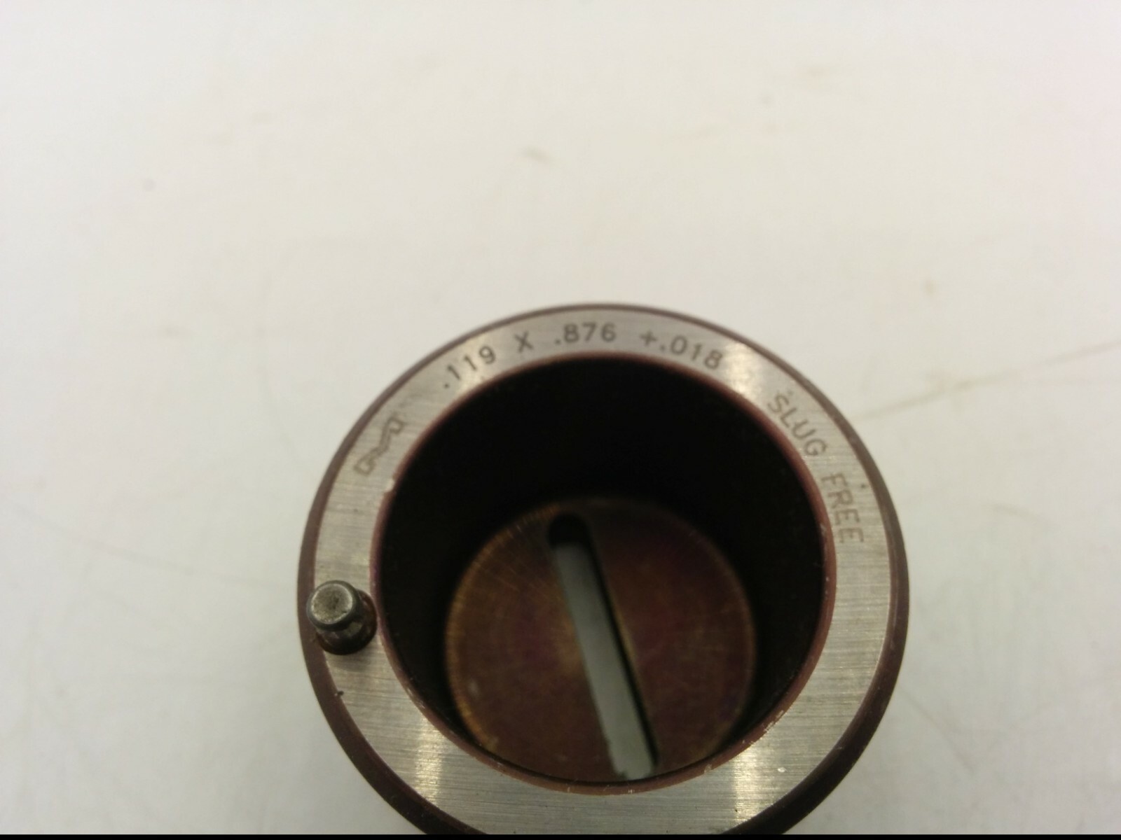 MATE PRECISION TOOLING SLUG FREE PUNCH PRESS DIE, .119 x .876 + .018, NNB