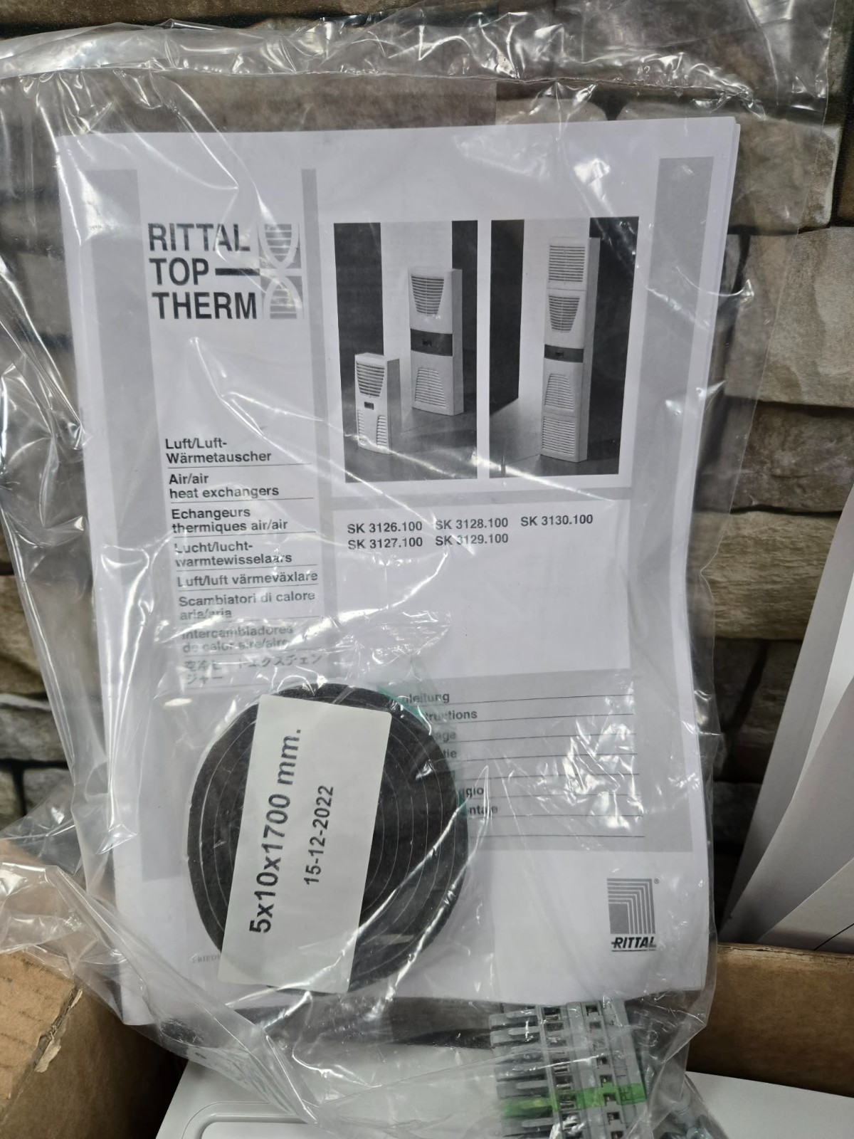 Rittal Top Therm SK3126.100 Air Heat Exchanger 230V, 50/60Hz IP54 50/60W