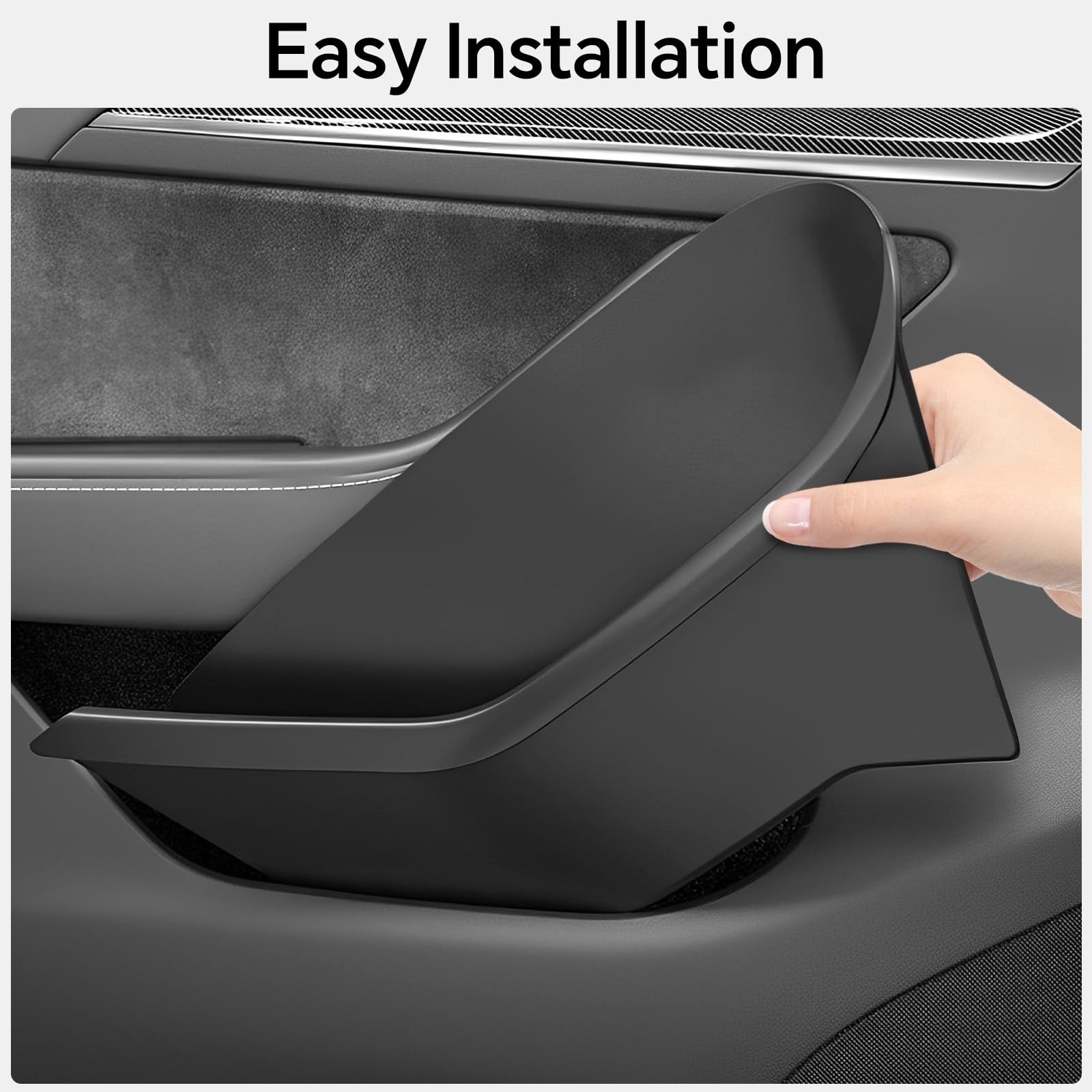 2026 Tesla Model Y Juniper Car Door Side Storage Box Organizer Full-Cover Fro…