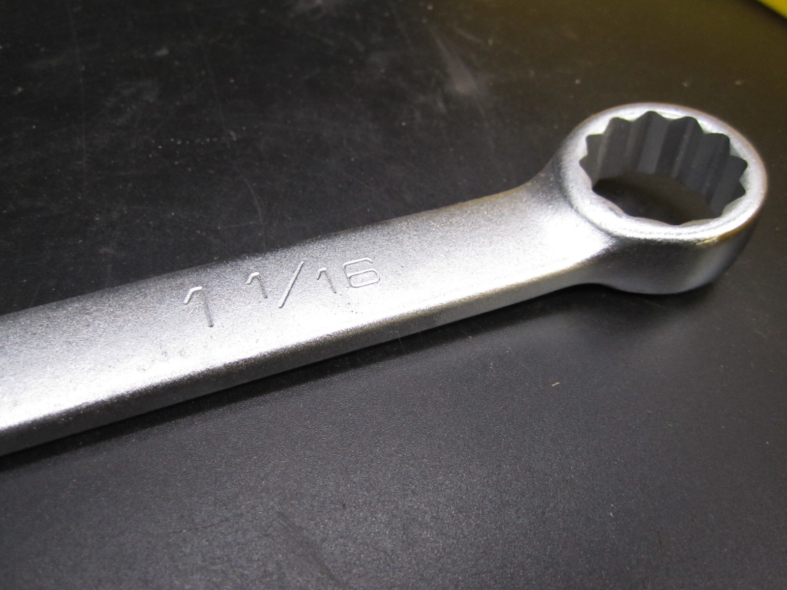 Wright Grip 1134 1-1/16” Open End Wrench satin finish Used Free Shipping