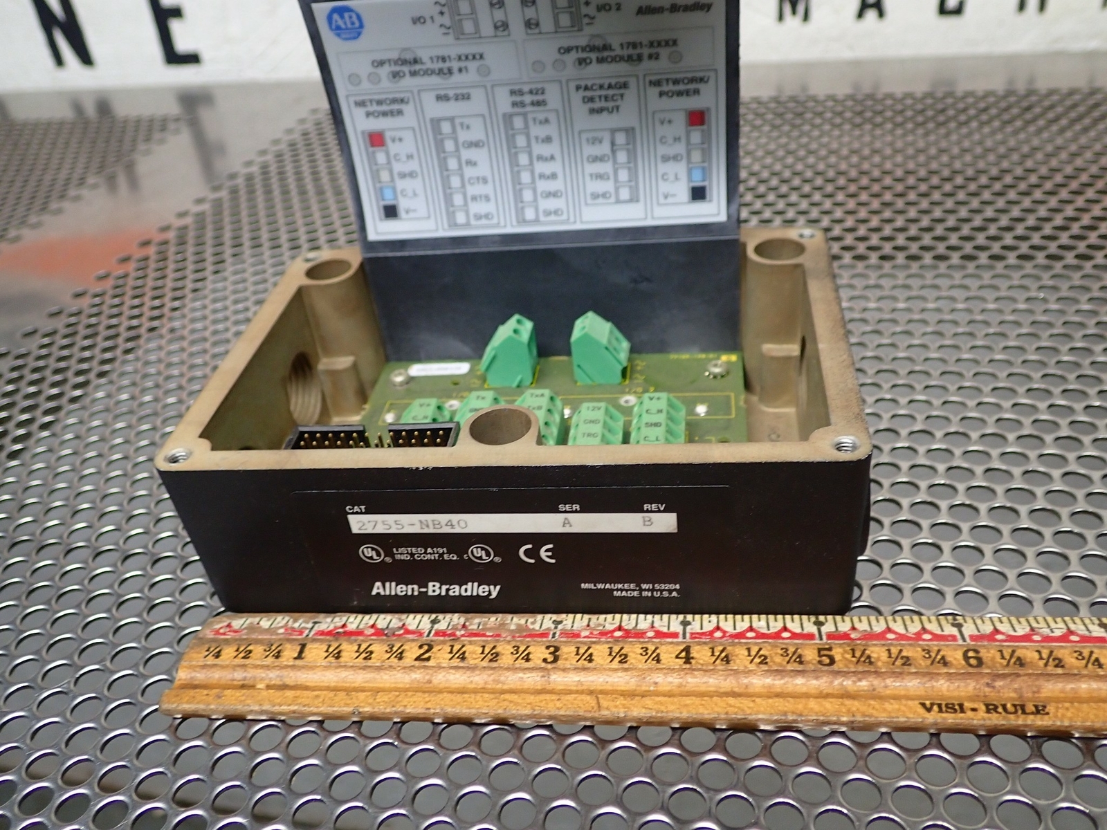 Allen Bradley 2755-NB40 Ser A Rev B AdaptaScan Wiring Base New No Box See Pics