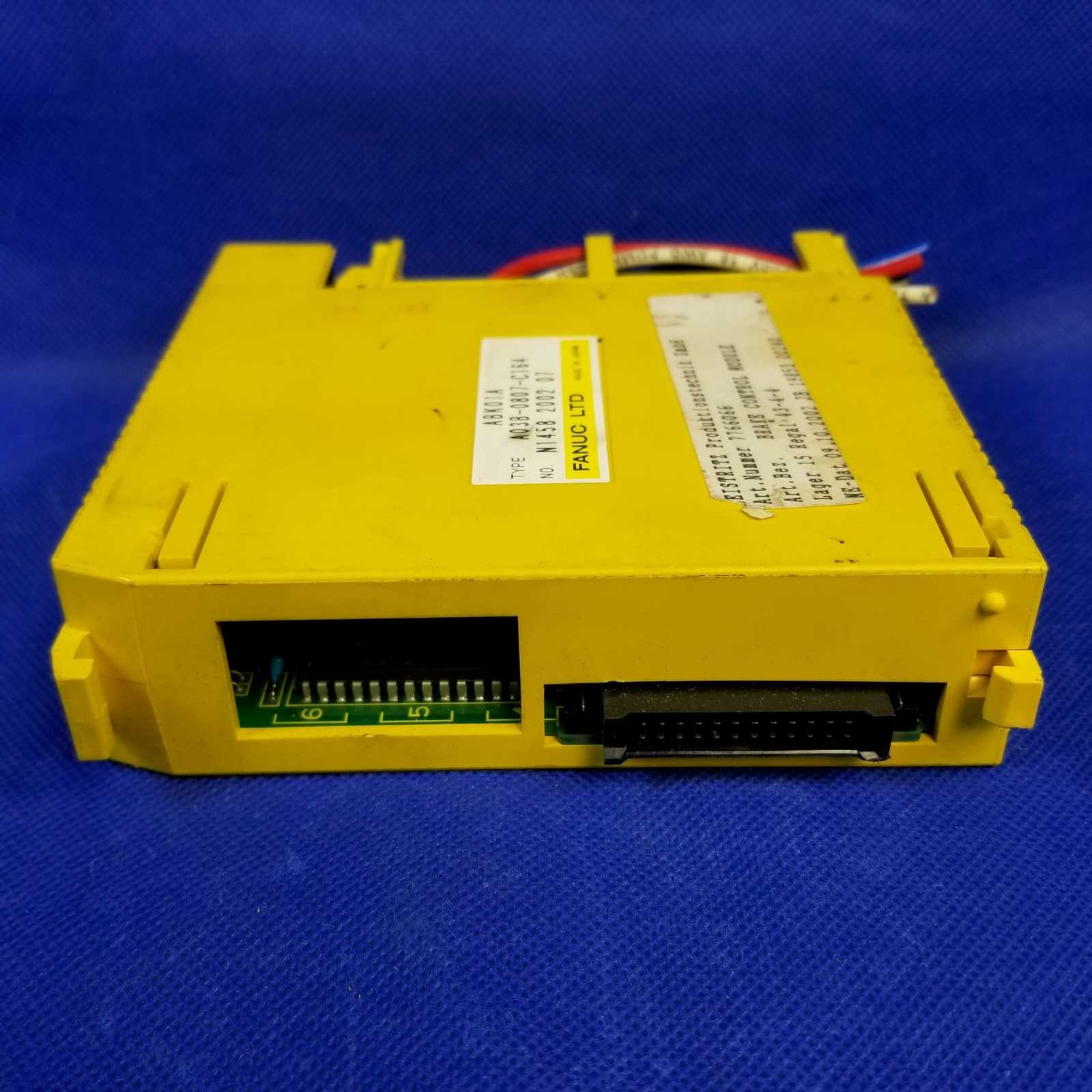 FANUC A03B-0807-C164 Brake Control Module ABK01A Industrial Automation Part