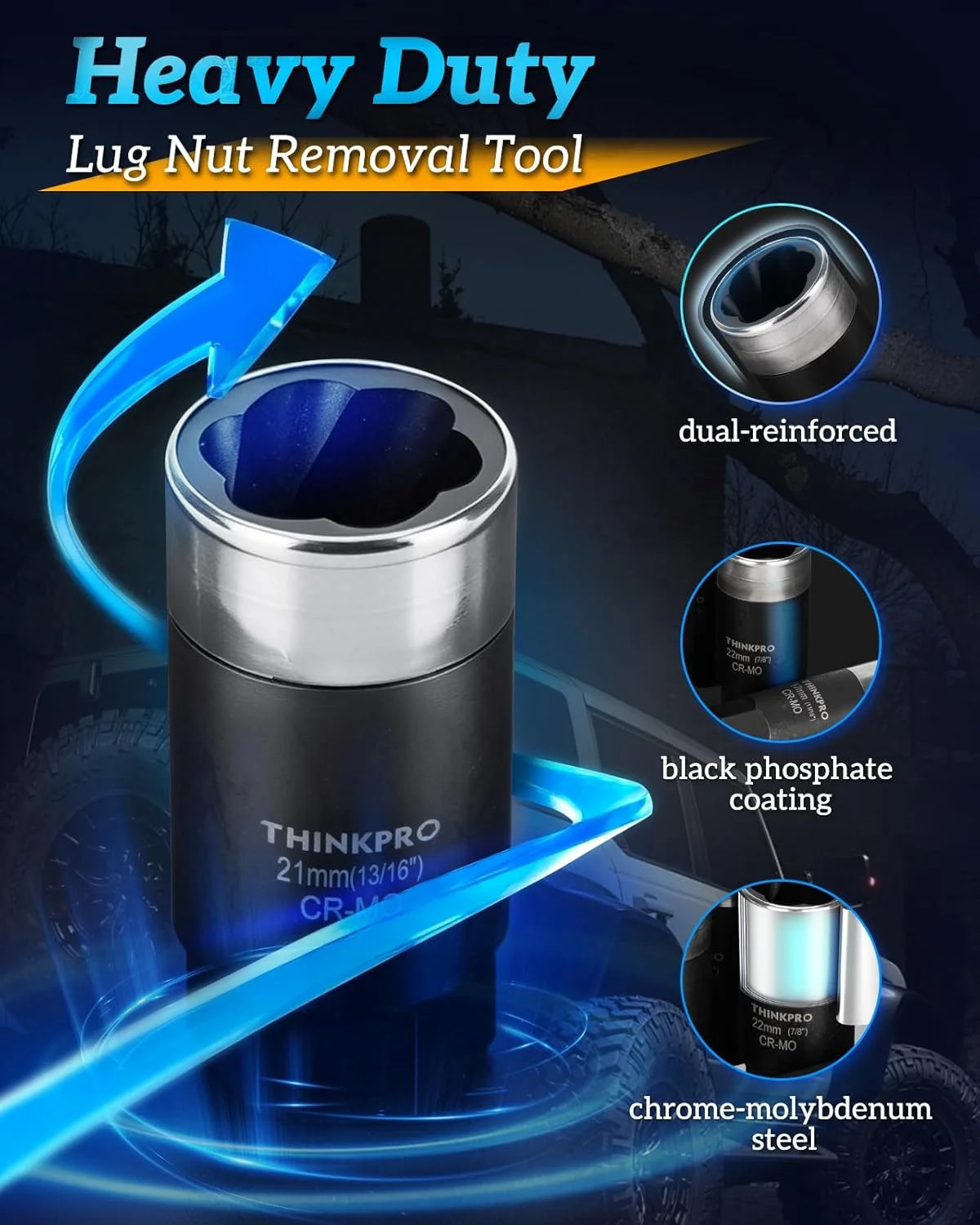 Locking Lug Nut Removal Tool,Heavy Duty Wheel Lock Removal Kit | 10 Pieces Lug N