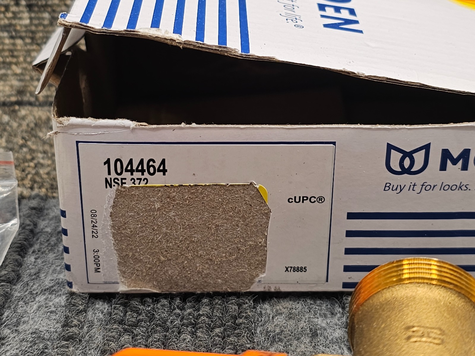 Moen 104464 3-Port Thermostatic Mixing Valve 1/2″ Crimp Ring PEX 12gpm 20-125psi