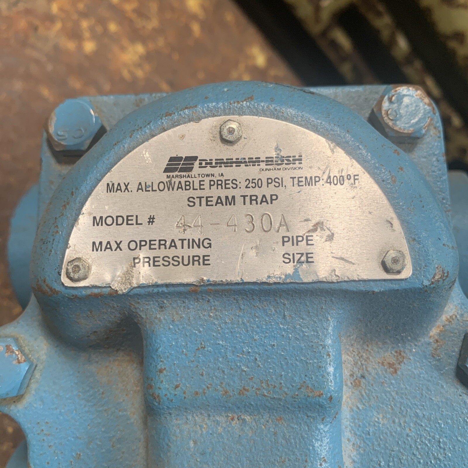 DUNHAM-BUSH 44-430A 1” STEAM TRAP