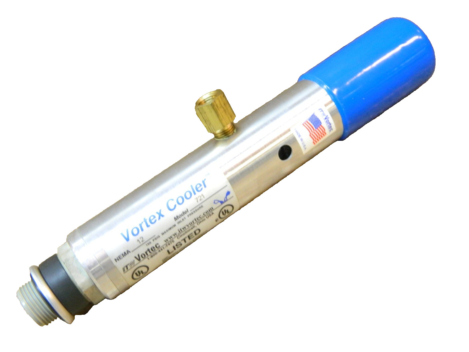 VORTEC Model 721 VORTEX COOLER 25 SCFM 1500 BTU/hr 3/4″ NPT