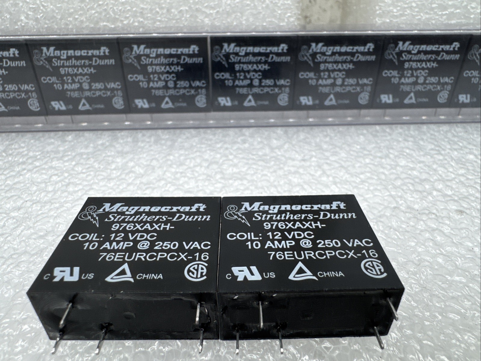 X2 NEW Magnecraft 976XAXH- COIL 12 VDC Struthers-Dunn Relay 76EURCPCX-16
