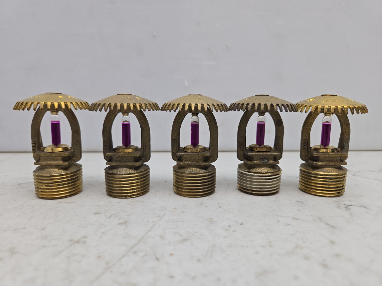 5 Pack Star SG Sprinkler Head SSU Globe Standard Spray Upright 360 S2810 Used