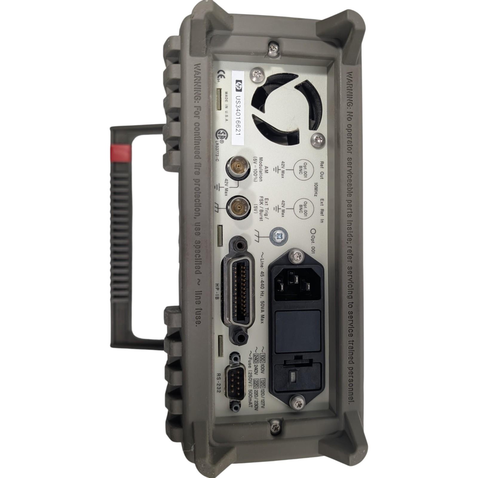 Hewlett Packard 33120A function generator