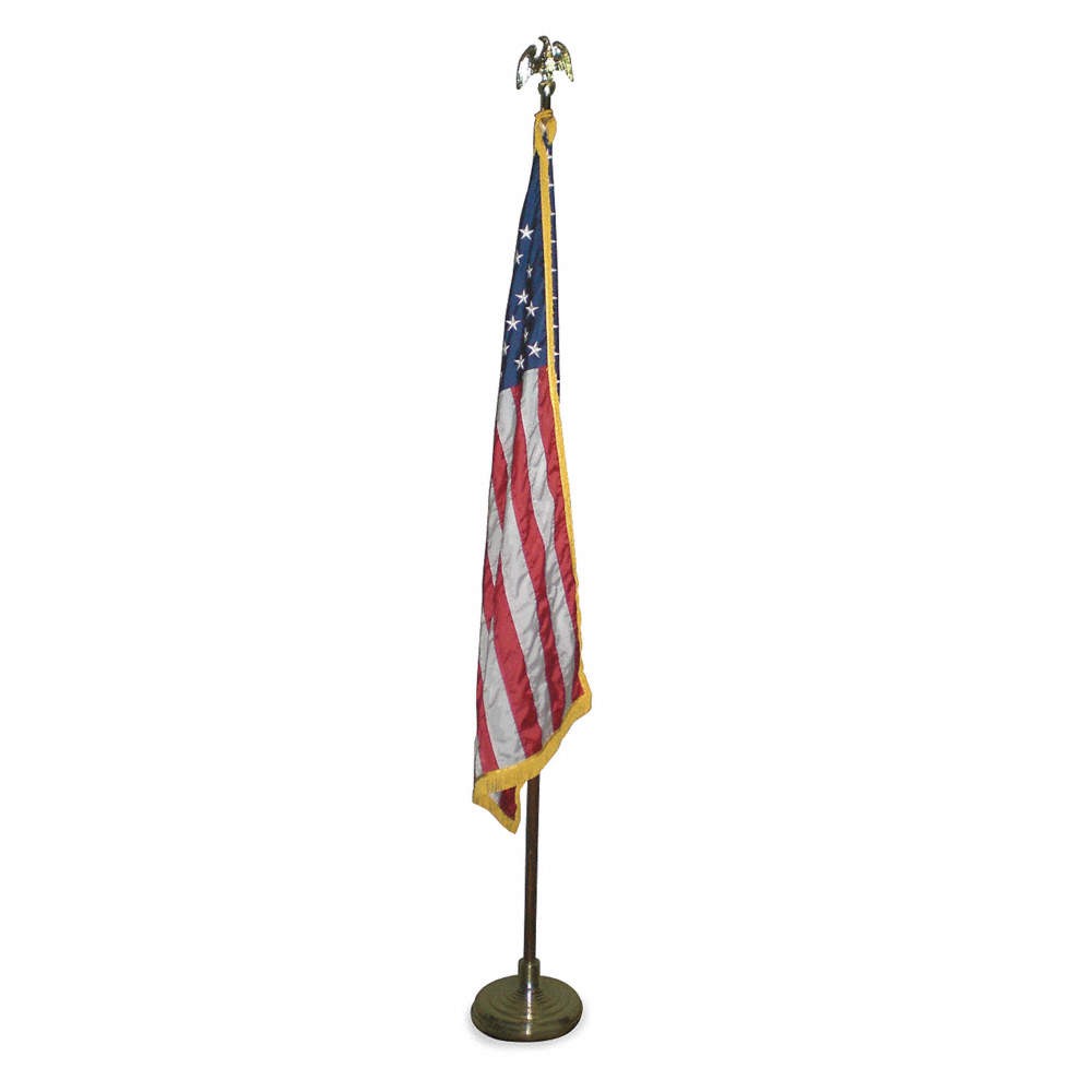 ANNIN FLAGMAKERS 31500 US Flag Set,indoor,4×6 Ft 2NED9