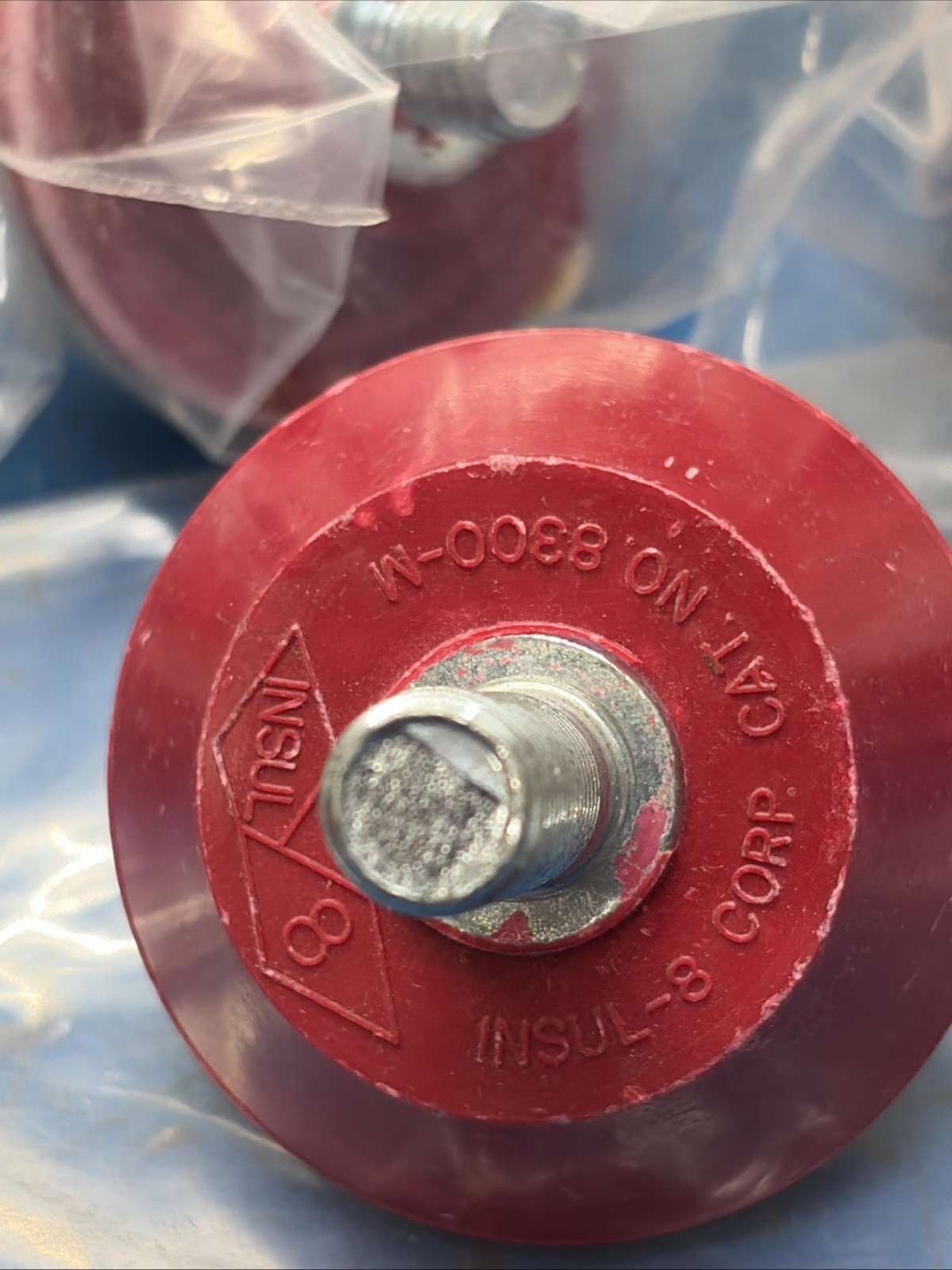Qty-19 Insul-8 Insulator 8300-M w/ Stainless Steel Stud NNB Fast 🇺🇸 Shipping