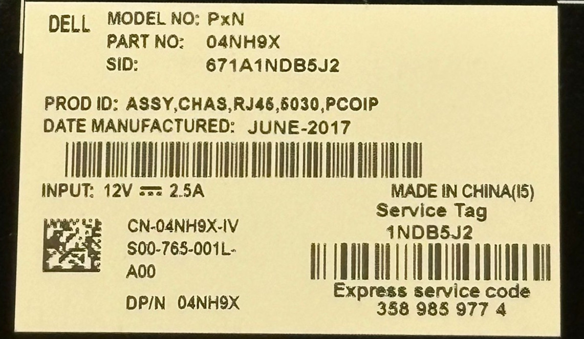 QTY 20 Dell WYSE PxN Thin Cloud Client 5030 Set Part 04NH9X 0J8461 0K260C 069W95